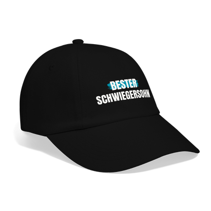 Baseballkappe "Bester Schwiegersohn" - Schwarz/Schwarz