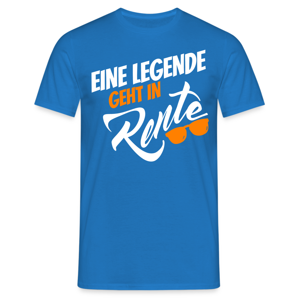 T-Shirt "Eine Legende geht in Rente" - Royalblau