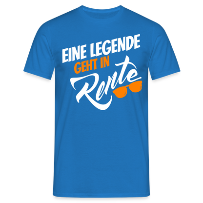 T-Shirt "Eine Legende geht in Rente" - Royalblau