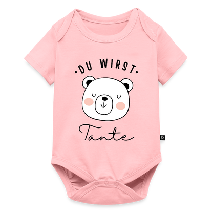Baby Bio-Body "Du wirst Tante" (Teddybär-Motiv) - Rosa