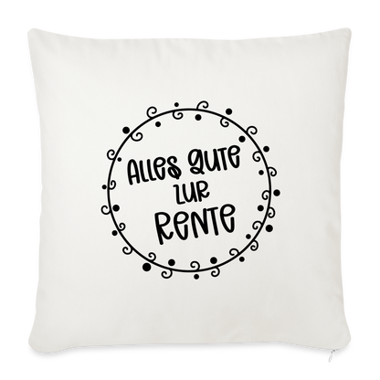 Sofakissen "Alles Gute zur Rente" - Naturweiß