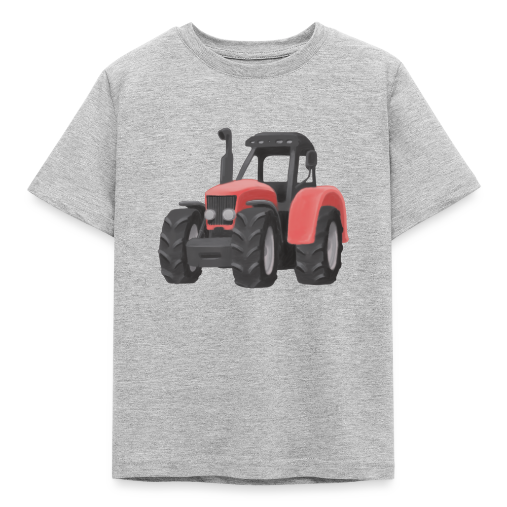 Kinder T-Shirt "Traktor im Wasserfarben-Stil" - Grau meliert