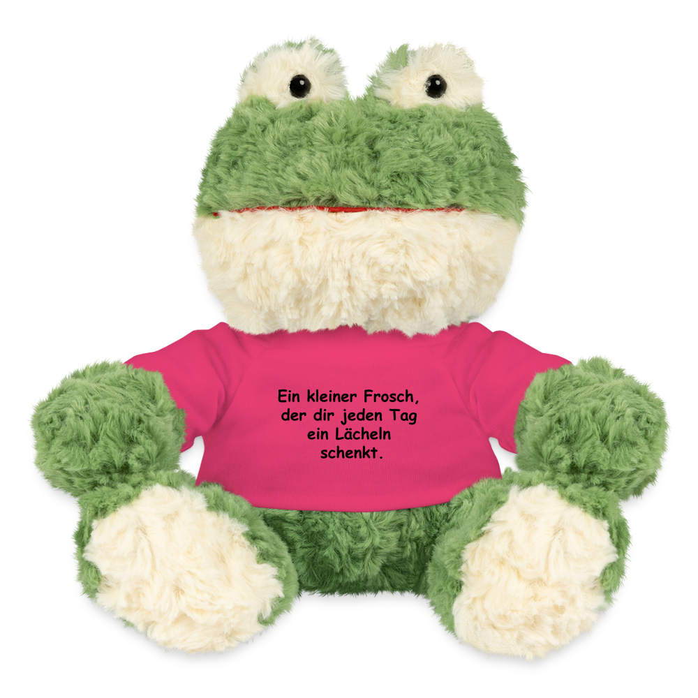 Frosch Stofftier "Ein kleiner Frosch..." - Pink