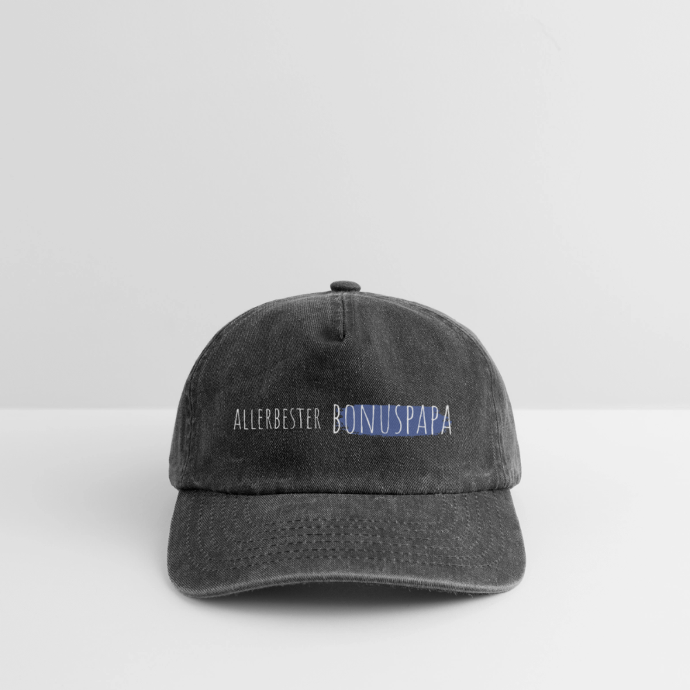 Vintage Cap "Allerbester Bonuspapa" - Vintage Schwarz