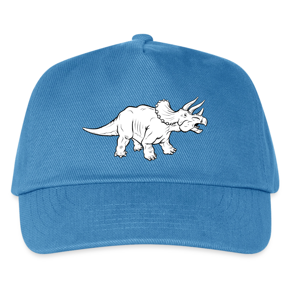 Kinder Basecap "Triceratops Dinosaurier" - Pfauenblau