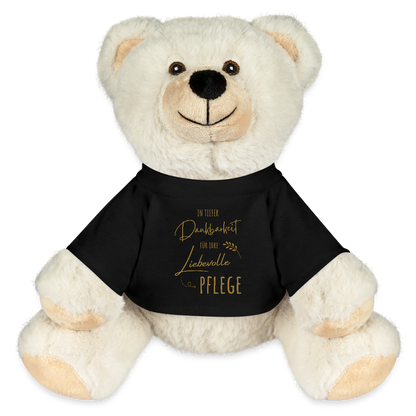 Teddybär "In tiefer Dankbarkeit für Ihre liebevolle Pflege" - Schwarz