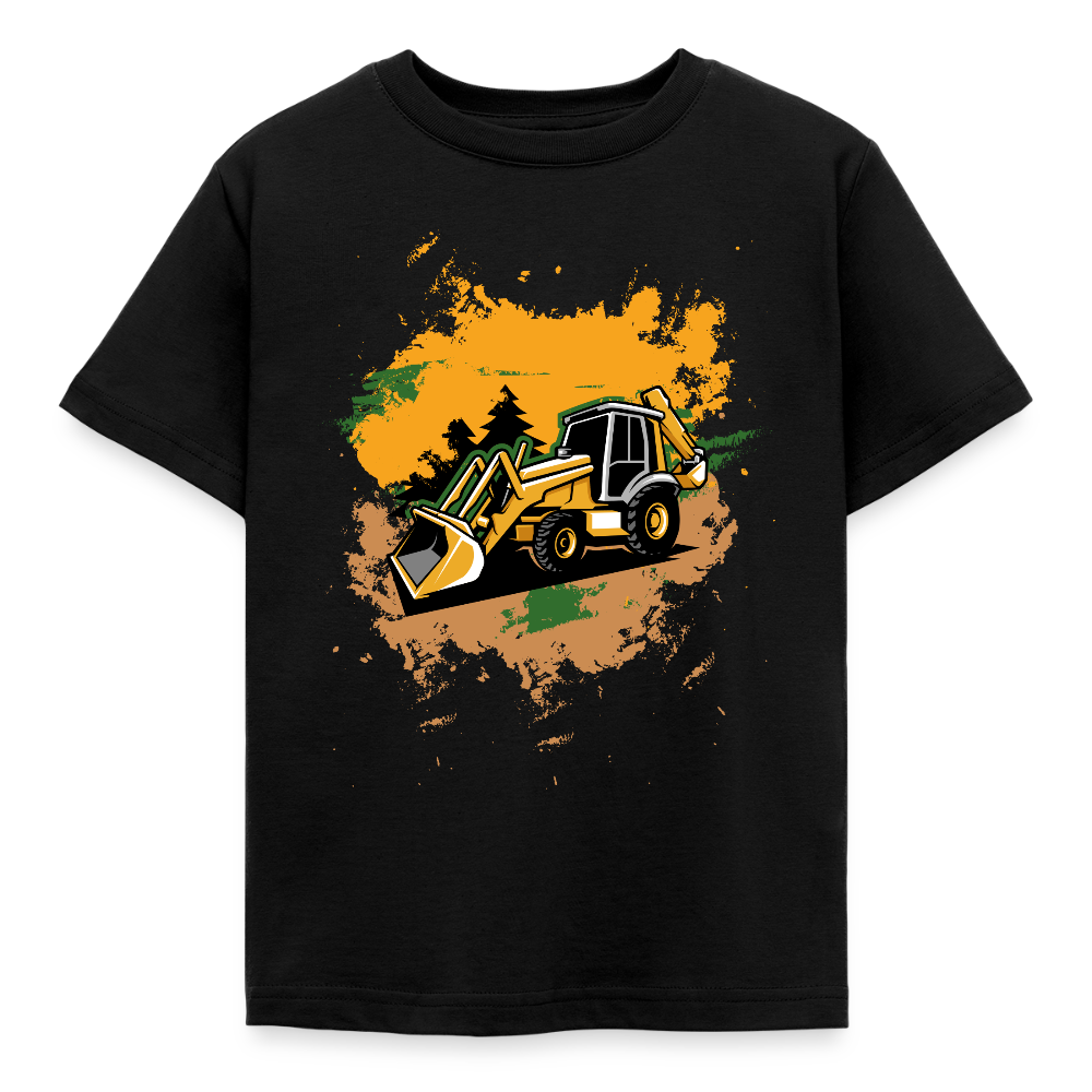 Kinder T-Shirt "Cooles Bagger Design" - Schwarz