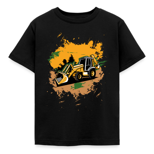 Kinder T-Shirt "Cooles Bagger Design" - Schwarz