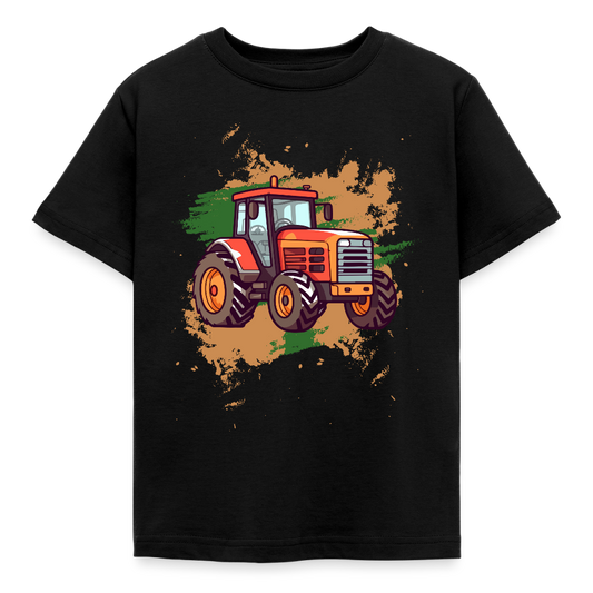 Kinder T-Shirt "Cooles Traktor Design" - Schwarz