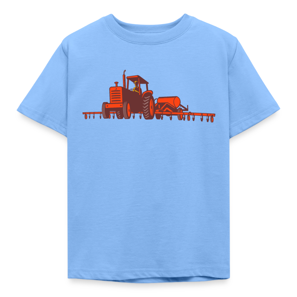 Kinder T-Shirt "Großer roter Traktor" - Himmelblau