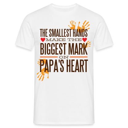 Männer T-Shirt "The smallest hands make..." - Weiß