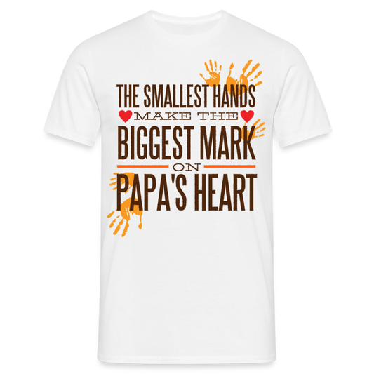 Männer T-Shirt "The smallest hands make..." - Weiß