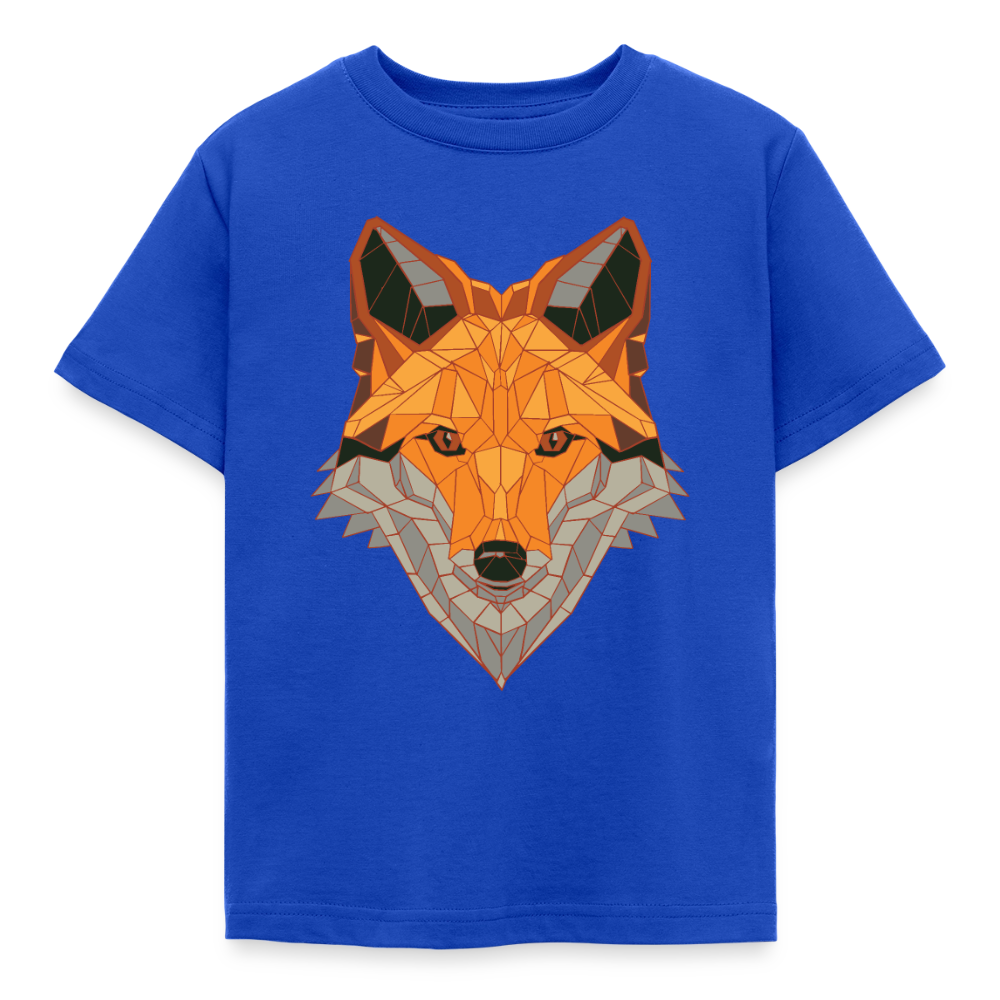 Kinder T-Shirt "Fuchskopf" - Royalblau