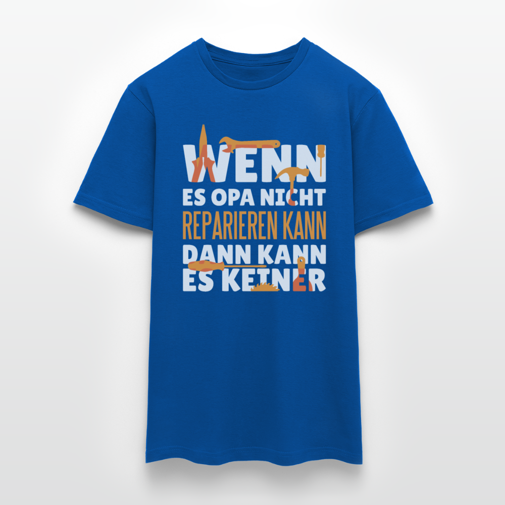 Männer T-Shirt "Wenn Opa es nicht reparieren kann..." - Royalblau