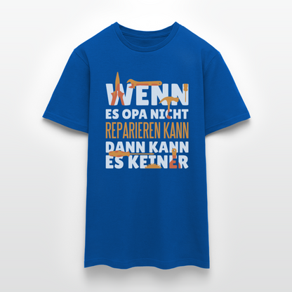 Männer T-Shirt "Wenn Opa es nicht reparieren kann..." - Royalblau