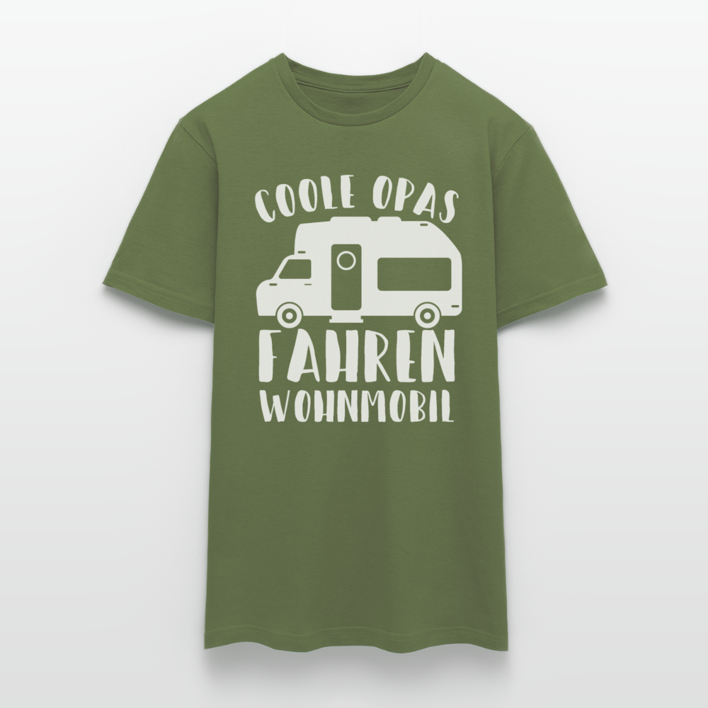 Männer T-Shirt "Coole Opas fahren Wohnmobil" - Militärgrün