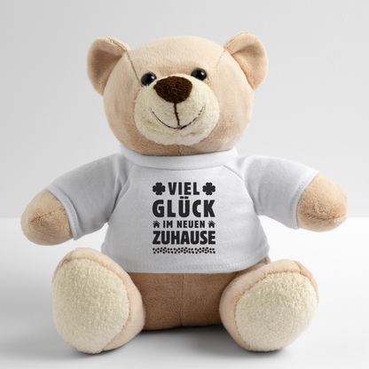 Teddy "Viel Glück im neuen Zuhause" - Weiß