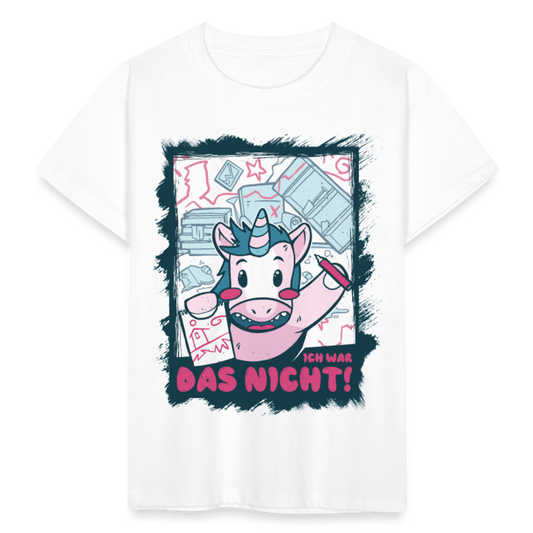 Kinder T-Shirt "Ich war das nicht" - Weiß