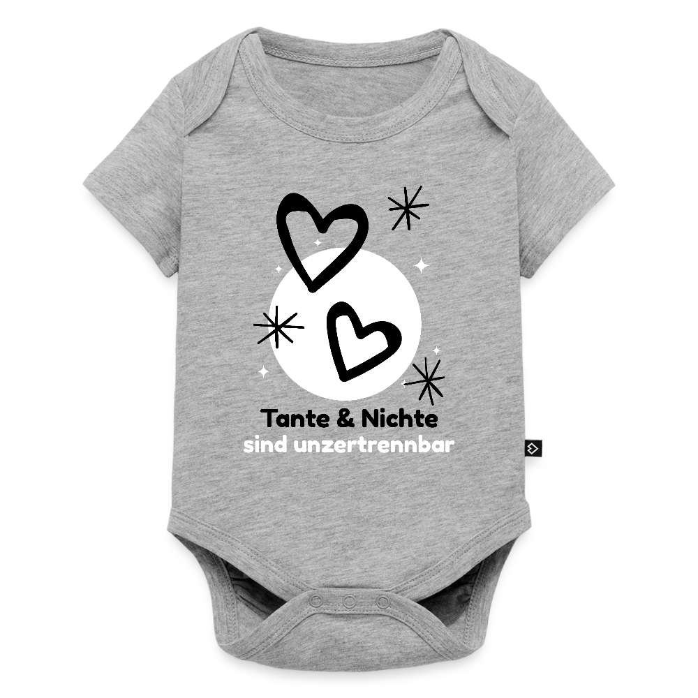Baby Body "Tante & Nichte sind unzertrennbar" - Grau meliert
