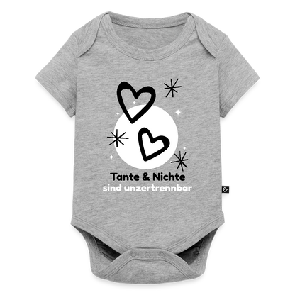 Baby Body "Tante & Nichte sind unzertrennbar" - Grau meliert