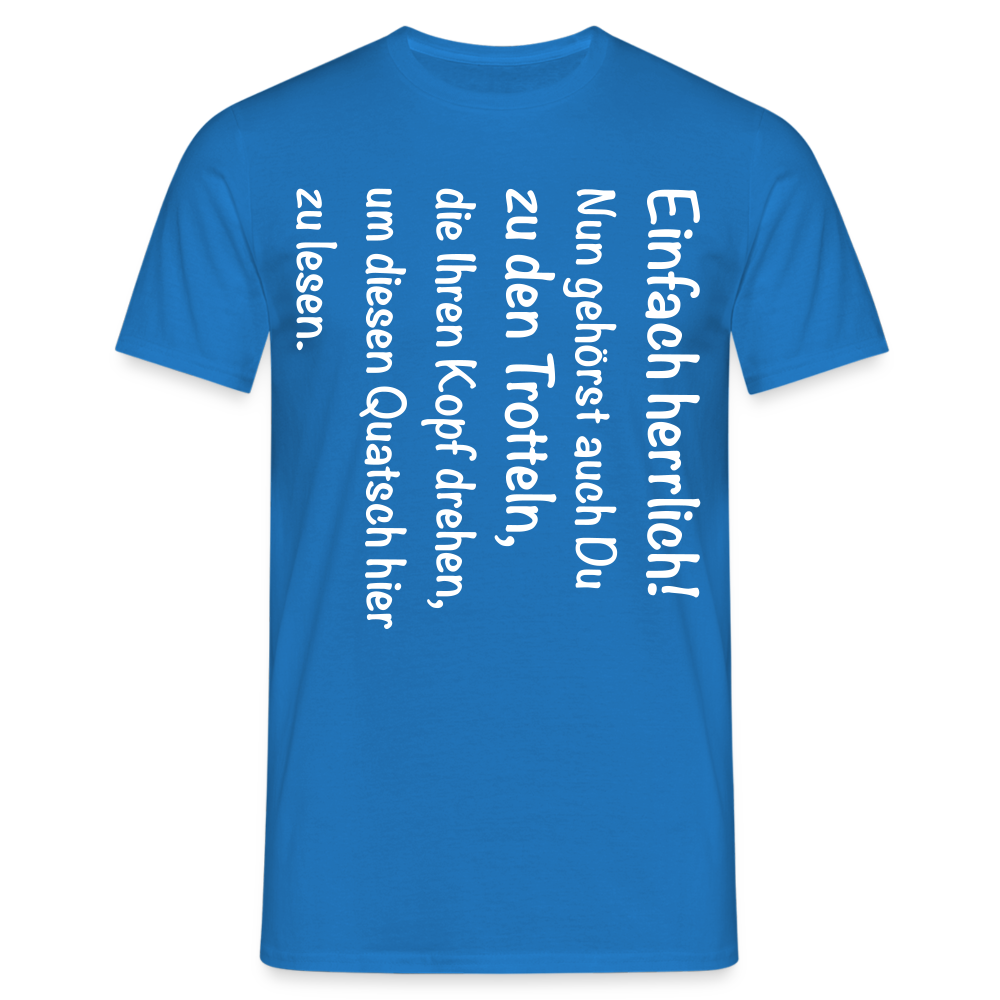 Männer T-Shirt "Nun gehörst auch du..." - Royalblau