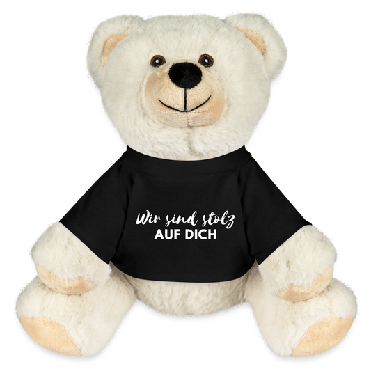 Teddybär "Wir sind stolz auf dich" - Schwarz