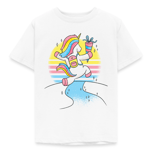 Schulkind T-Shirt Einhorn - Weiß