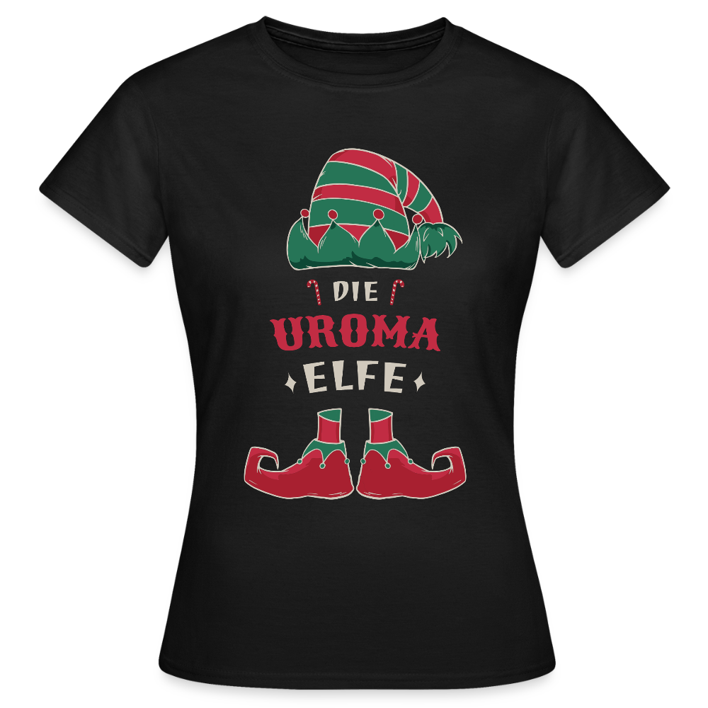 Frauen T-Shirt "Uroma Elfe" - Schwarz