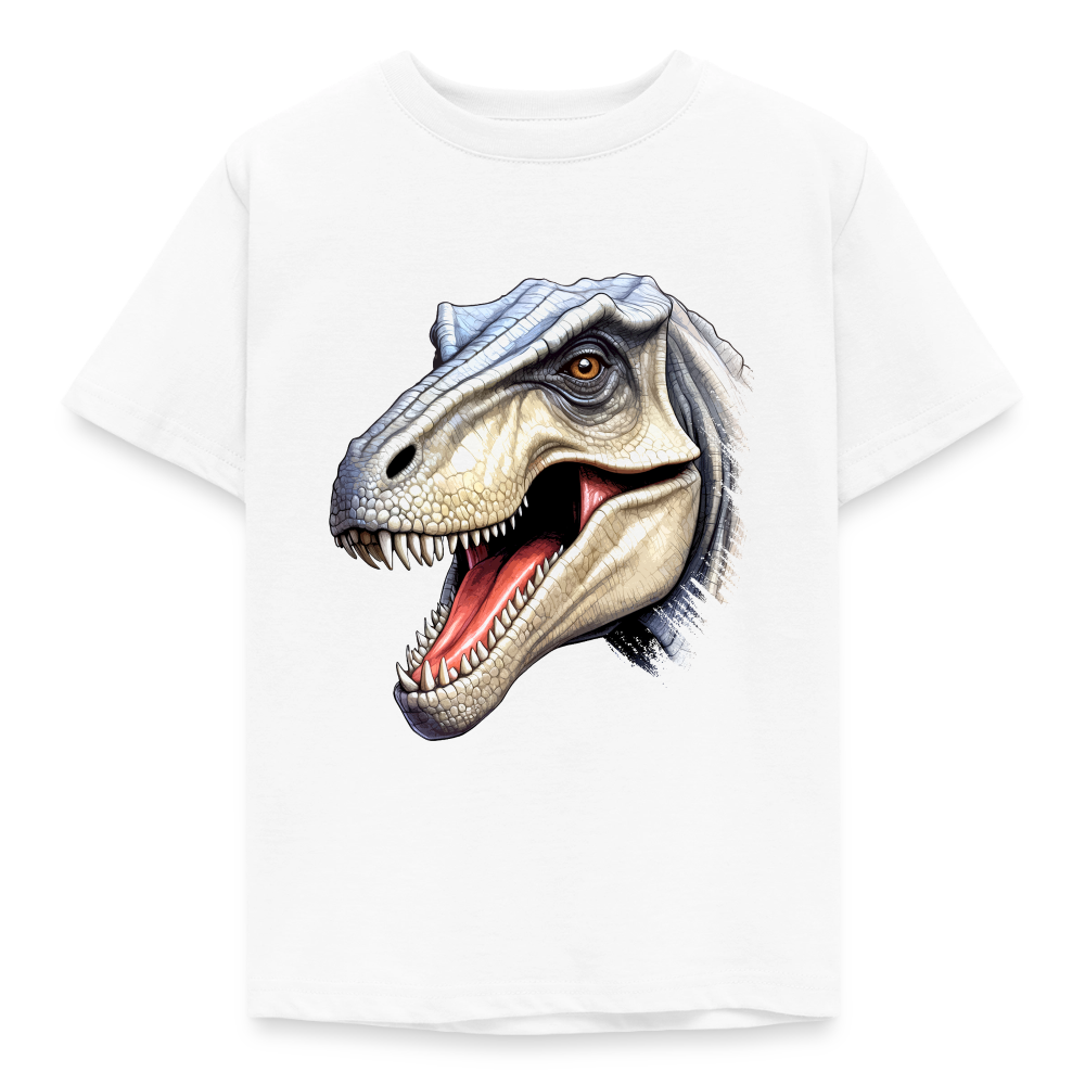 Kinder T-Shirt "Detaillierter Dinosaurier" - Weiß