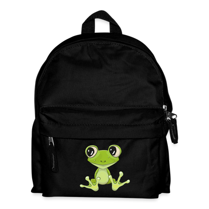 Kinder Rucksack "Niedlicher Frosch" - Schwarz