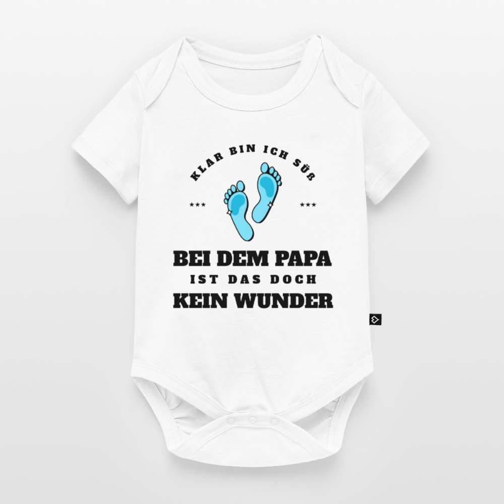 Baby Body "Klar bin ich süß bei dem Papa" - Weiß