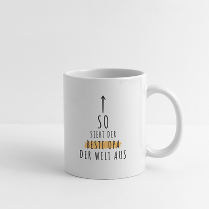 Tasse "So sieht der beste Opa der Welt aus" - Weiß