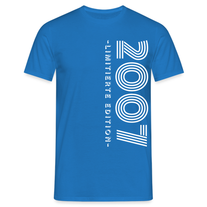 Männer T-Shirt "2007 - Limitierte Edition" - Royalblau