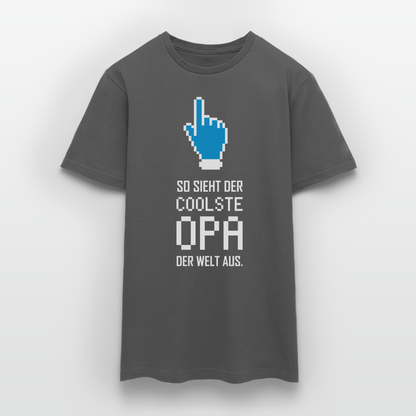 Männer T-Shirt "So sieht der coolste Opa der Welt aus." - Anthrazit