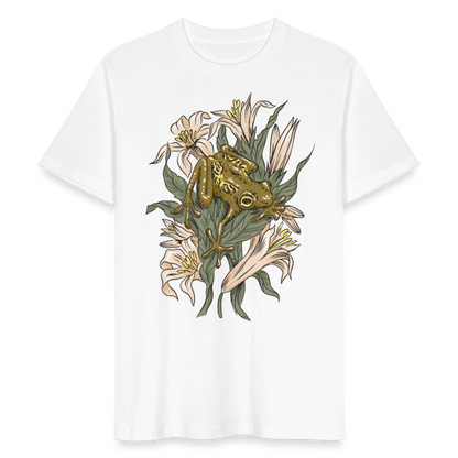 Unisex Bio-T-Shirt "Frosch in der Natur" - Weiß