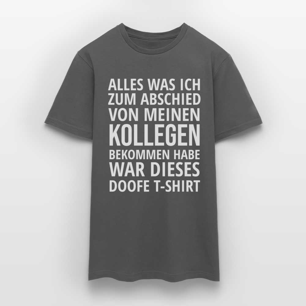 Männer T-Shirt "Abschied Kollege" - Anthrazit