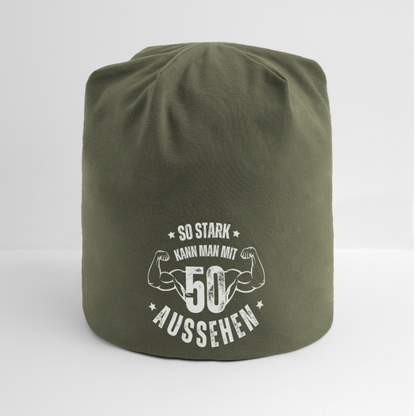 Mütze "So stark kann man mit 50 aussehen" - Olive