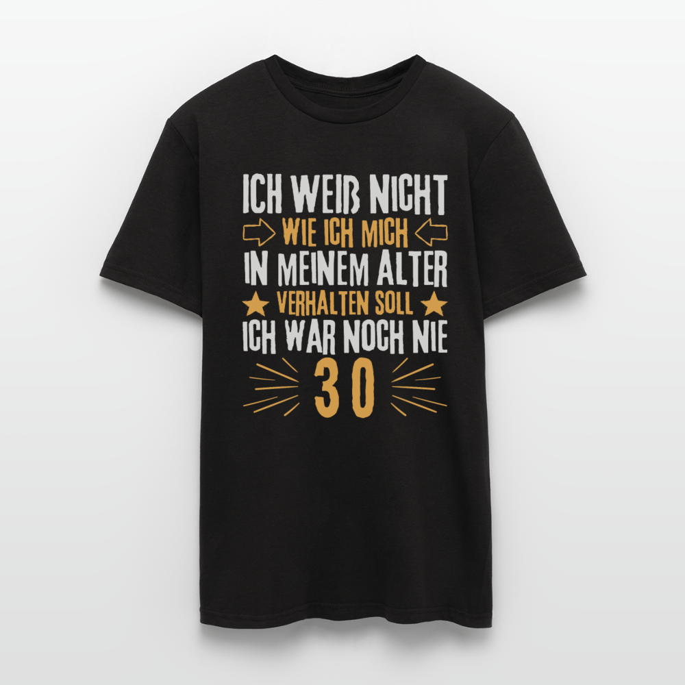 Männer T-Shirt "Ich war noch nie 30" - Schwarz