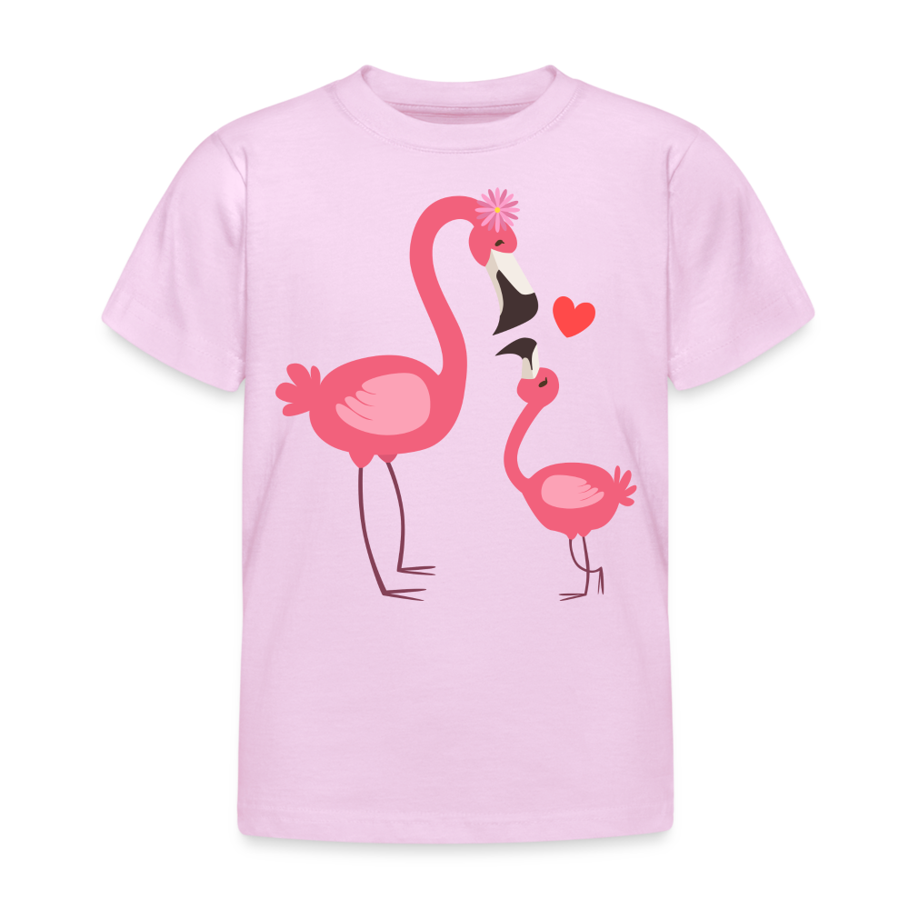 Kinder T-Shirt "Flamingo Familie" - Hellrosa