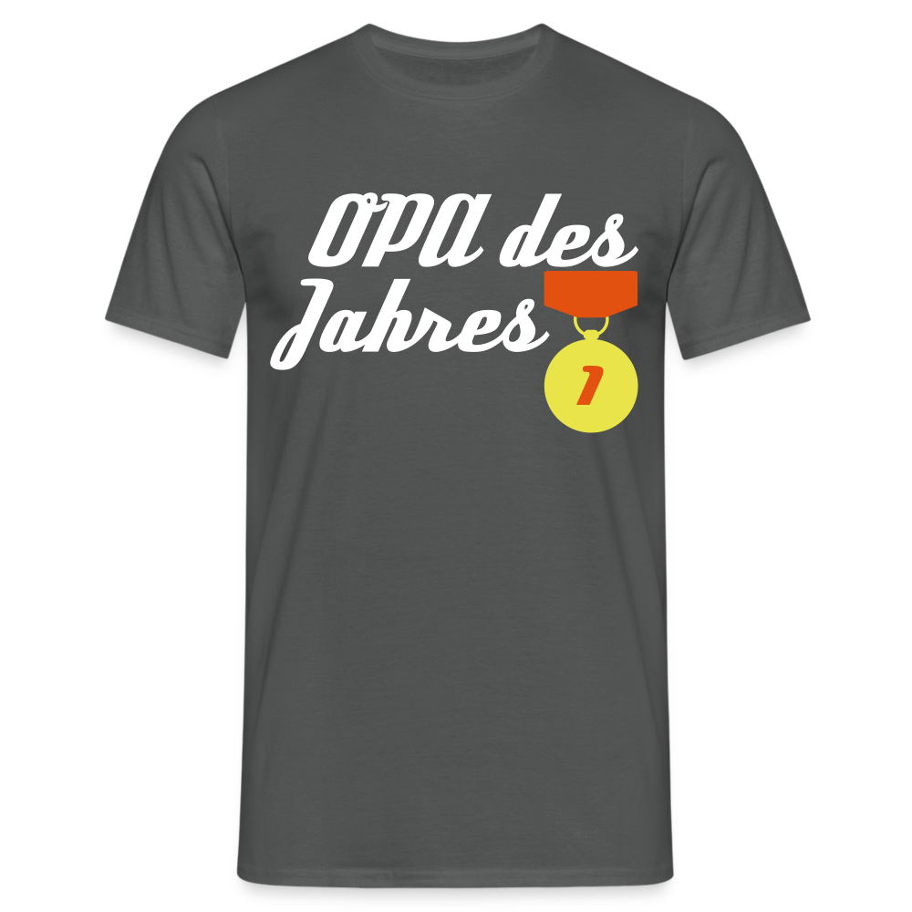 Männer T-Shirt "Opa des Jahres" - Anthrazit