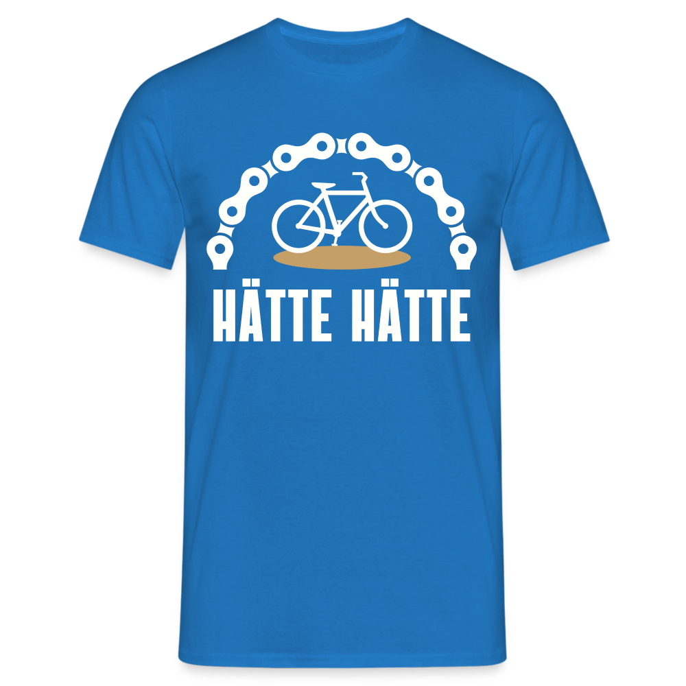 Männer T-Shirt "Hätte Hätte Fahrradkette" - Royalblau