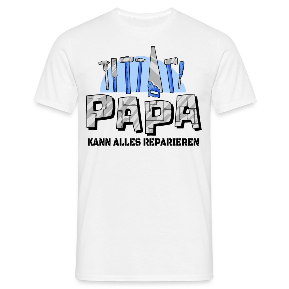 Männer T-Shirt "Papa kann alles reparieren" - Weiß