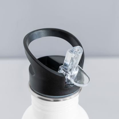 Trinkflasche "Endlich 18 - Nur noch erwachsen werden" - Weiß