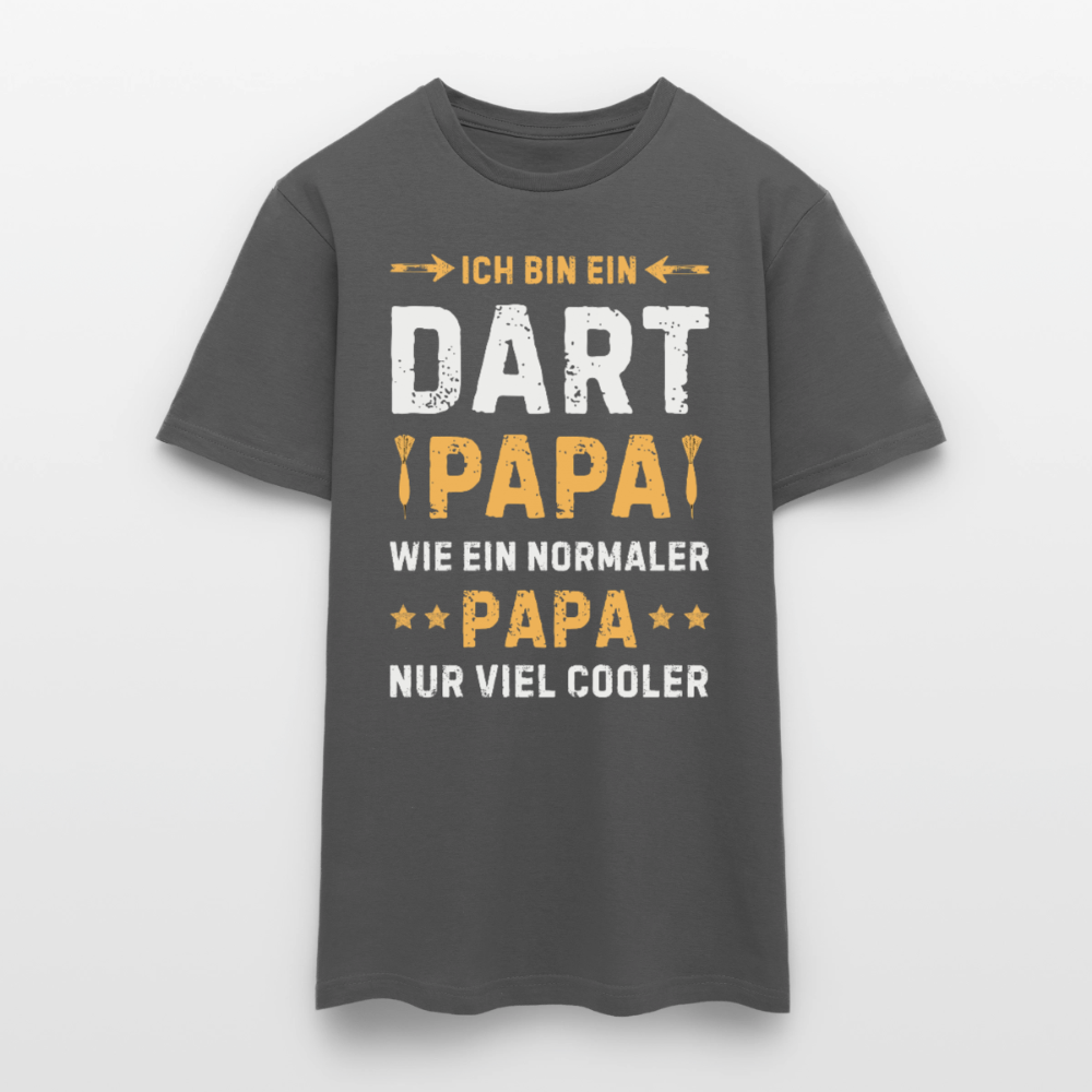 Männer T-Shirt "Ich bin ein Dart Papa" - Anthrazit