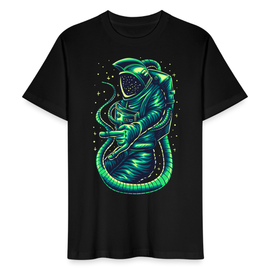 Männer Bio T-Shirt "Cooler Astronaut" - Schwarz