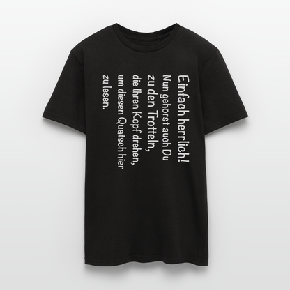 Männer T-Shirt "Nun gehörst auch du..." - Schwarz