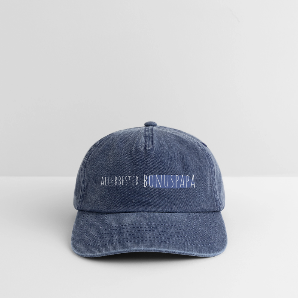 Vintage Cap "Allerbester Bonuspapa" - Vintage Denim