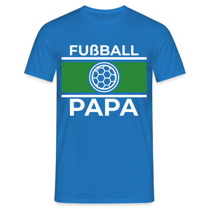 Männer T-Shirt "Fußball Papa" - Royalblau