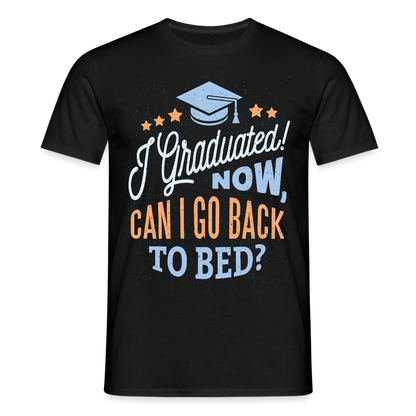 Männer T-Shirt "I graduated" - Schwarz