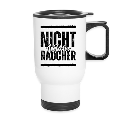 Thermobecher "1 Jahr Nichtraucher" - Weiß